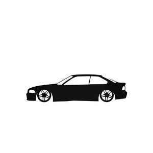 Bmw 3 Series E36 Coupe M3 Low Sticker 12"